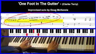 'One Foot In The Gutter' (Clarke Terry) - Jazz piano tutorial