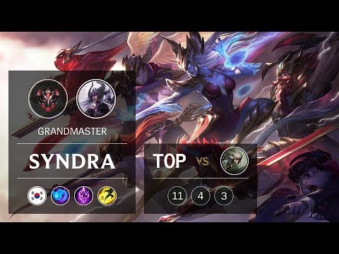 Syndra Top vs Camille - KR Grandmaster Patch 9.5