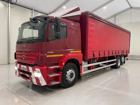 YJ58 ERV - Mercedes Axor 2529 Rear Lift Curtainsider | Law Truck Centre UK