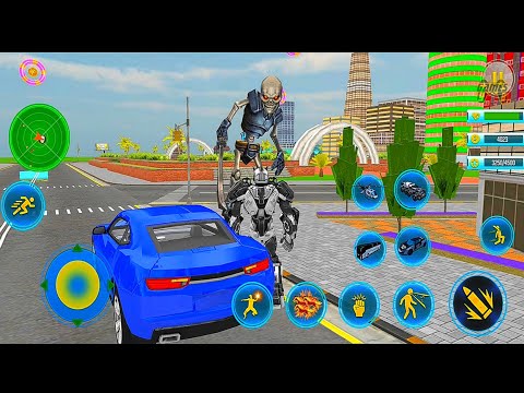 Police Bus Robot Wars Transforming Robot Battle #2 - Android iOS Gameplay