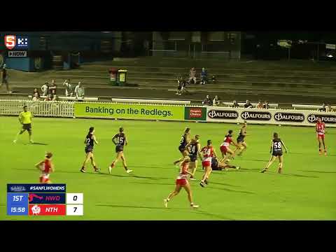 Rd 6 SANFLW Snapshot - North's Hannah Ewings goals from a spin cycle