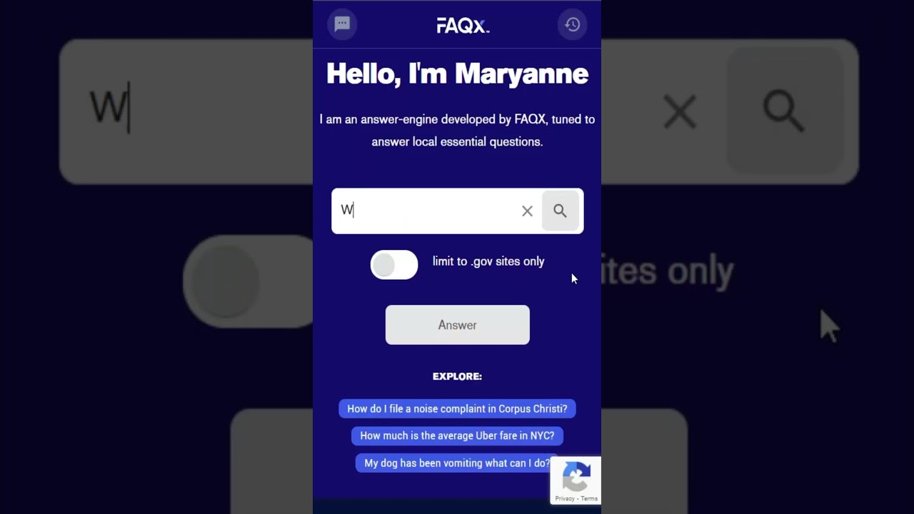 Introducing, Maryanne,  an answer-engine developed by FAQx