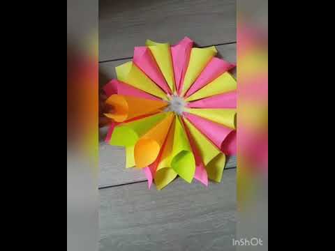 How to make colourful flowers.