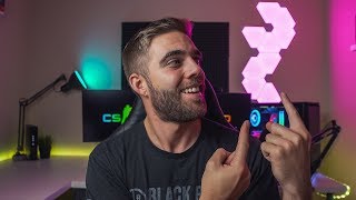 Video thumbnail for I ADDED NANOLEAF PANELS TO MY SETUP! | Nanoleaf  Rhythm Edition Install & Review by RA Visuals
