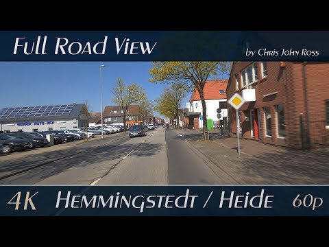 Hemmingstedt / Heide, Kreis Dithmarschen, Germany: Hohenheide, Meldorfer Straße, B5 - 4K (2160p/60p)
