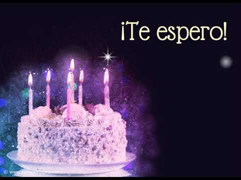 Quiero celebrar mi cumpleaños contigo - Invitación animada