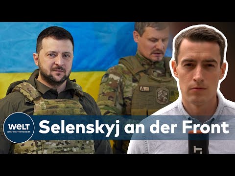 PUTINS KRIEG: Präsident Selenskyj besucht Frontgebiet – Ukraine braucht stärkere Waffen im Donbass