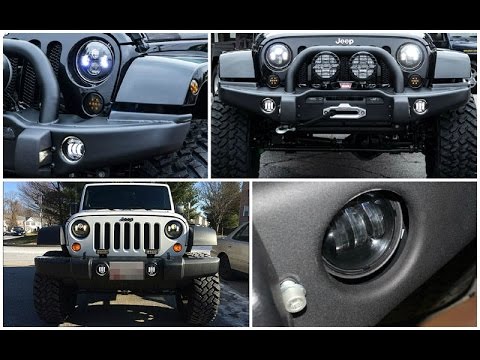 Jeep Wrangler JK High Power CREE Round LED Fog Lights