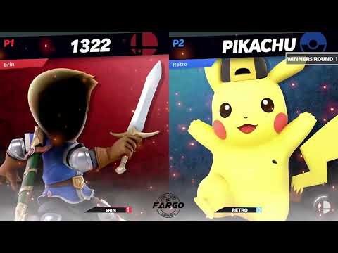 TBD 5 Winners Round 2 - Erin (Mii Swordfighter) vs Retro (Pikachu) - Smash Ultimate - SSBU
