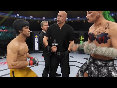 Bruce Lee vs Crazy Fighter Girl | UFC4 (EA Sports UFC 4)
