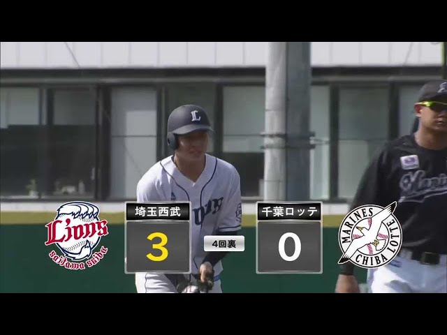【ファーム】ライオンズ・齊藤誠人が2者連続となるタイムリー2ベースヒットを放つ!! 2022年5月25日  埼玉西武ライオンズ 対 千葉ロッテマリーンズ