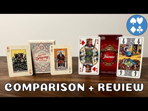Rider-Waite Tarot Playing Cards & Fournier French Tarot Playing Cards Review and Comparison