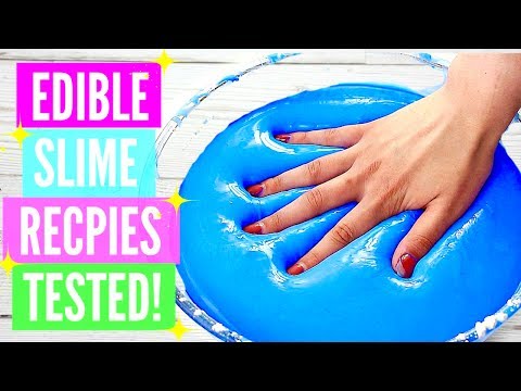 ¡Probando recetas populares de slime comestible! ¡Cómo hacer slime comestible casero! *Por favor,...