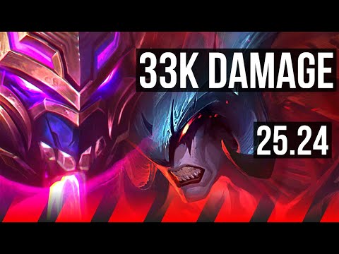 SHEN vs AATROX (TOP) | 33K damage | KR Master | 25.24