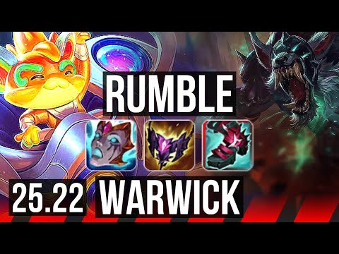 RUMBLE vs WARWICK (TOP) | 9/2/14 | EUW Master | 25.22