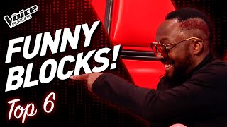 Download lagu FUNNY BLOCK MOMENTS in The Voice! | TOP 6 mp3
