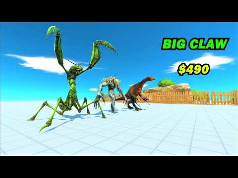 3 big claw vs random team same price ARBS Animal Revolt Battle Simulator