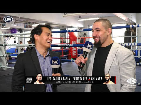 Whittaker exclusive: I think I have superior striking over Khamzat Chimaev | UFC x PCYC launch