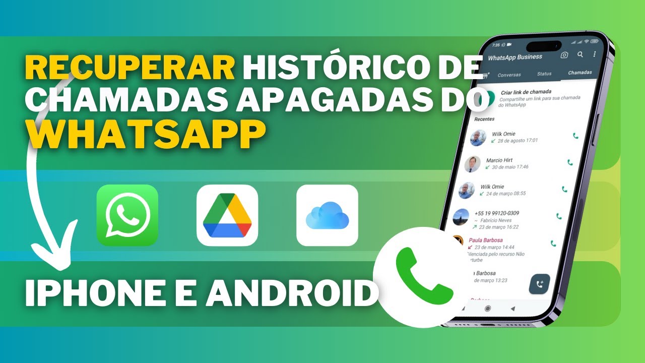 o registro de chamada foi apagado WhatsApp