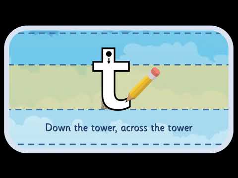 't' letter formation