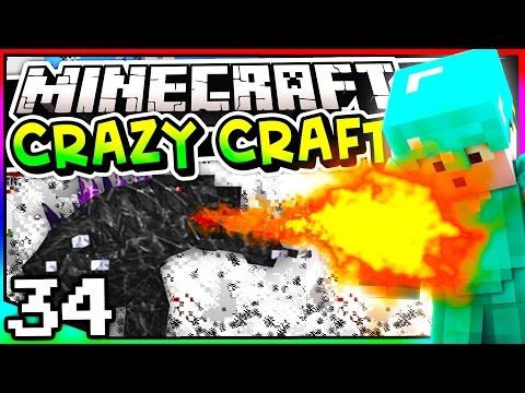 Minecraft: Crazy Craft 3.0 - Episode 34 - MOBZILLA FIGHT FAIL