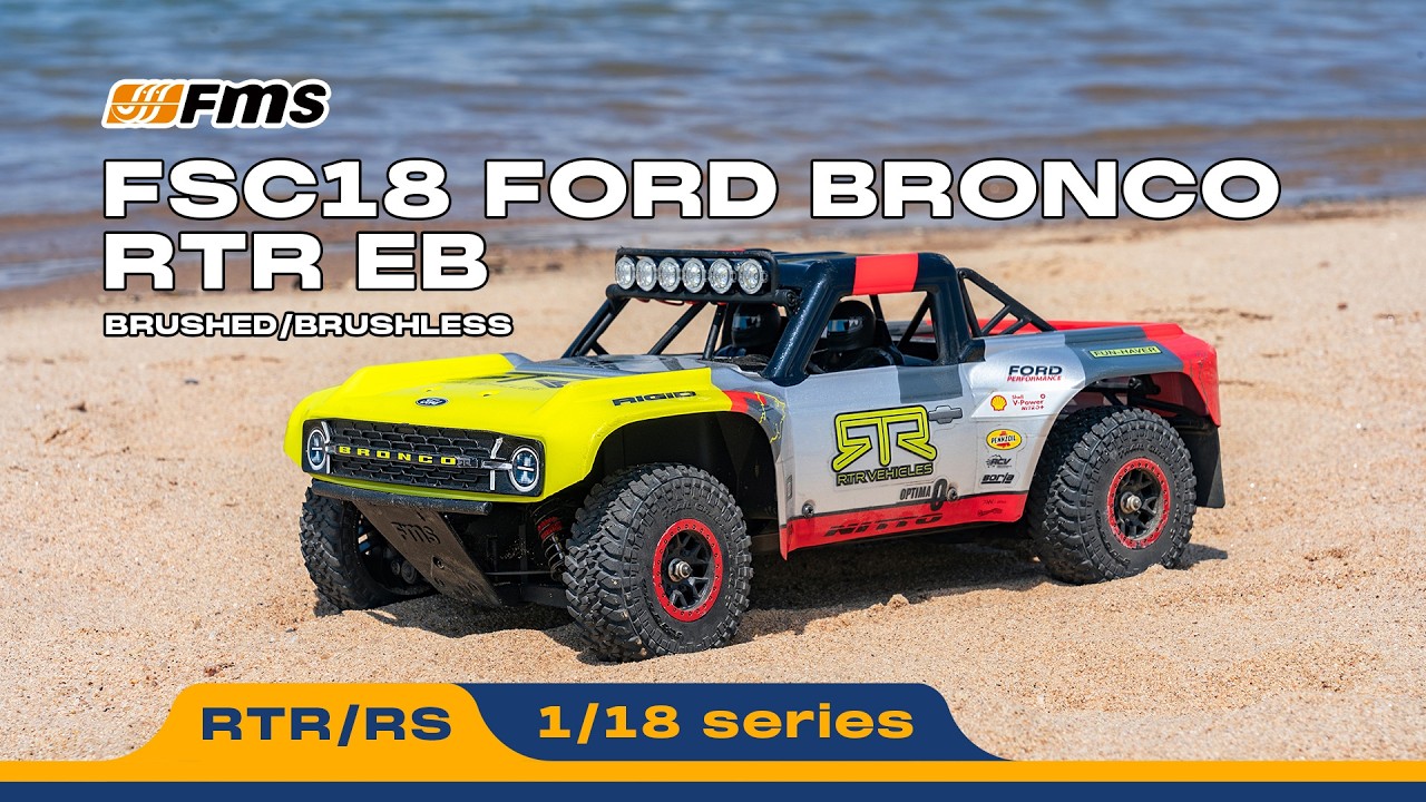 1/18 Ford Bronco RTR | 4WD Mini RC Brushed/Brushless | FMS Hobby