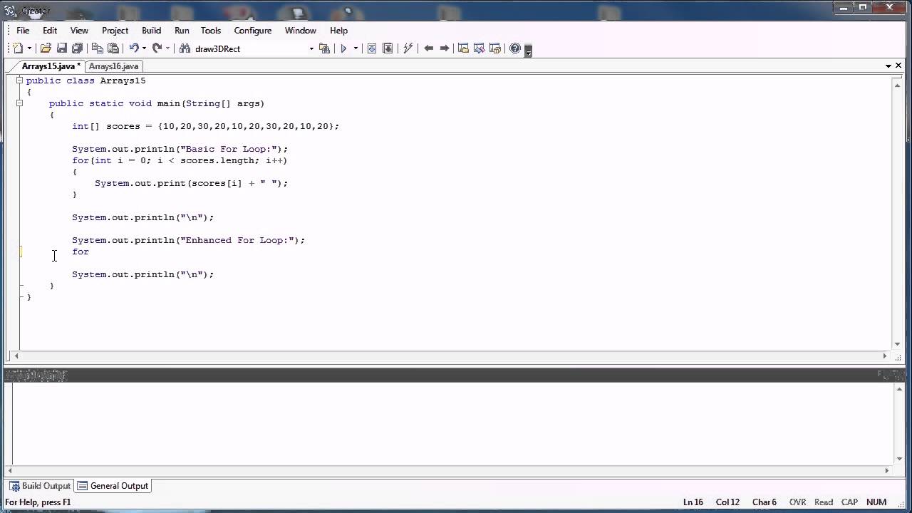 Arrays Part 7:  For..Each / Enhanced For Loop (Java)