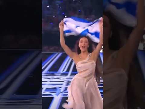 Eden Golan Waving The Israeli Flag Loud and Proud At Eurovision! #israel #edengolan #eurovision
