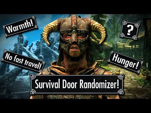Skyrim but EVERY Door is Randomized in Survival Mode!