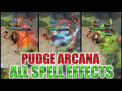 DOTA 2 Pudge Arcana All Spell Effects and Animations.