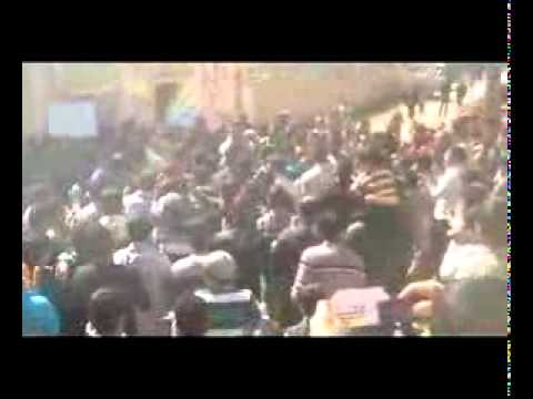 مظاهرة في بلدة الكتيبة في ريف درعا في أحد "الشهيد مصطفى جركس"