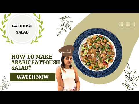 Arabic fattoush salad | Perfect Fattoush Salad Recipe | how to make Arabic fatoush salad - سلطة فتوش