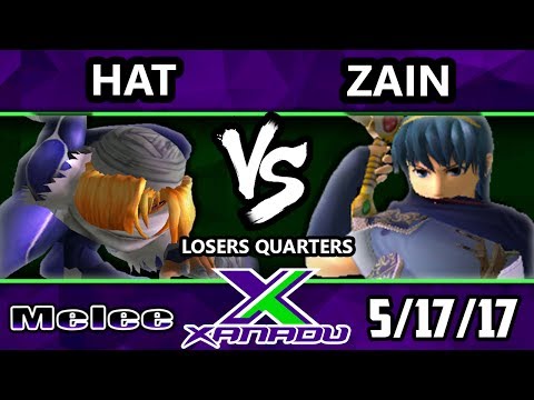 S@X 202 Hat (Sheik) Vs. Zain (Marth) - Smash Melee Losers Quarters - SSBM