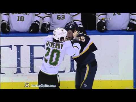 Brian Sutherby vs Cam Janssen Nov 27, 2010 - Dallas feed