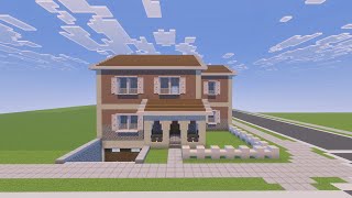 How To Build A Suburban House 🏠 In Minecraft Tutorial 785