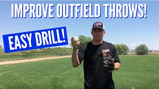 Easy Drill to Improve Baseball Outfield Throws (NO PARTNER NEEDED!)