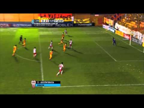 Gol de Torasa. Crucero 3 - Huracán 2. Fecha 19. Primera Divisón 2015. FPT.