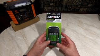 RAYOVAC Rechargeable Batteries with Charger