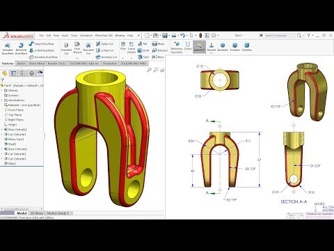 SolidWorks Tutorial for beginners Exercise 8