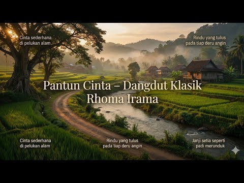Duet romantis dangdut klasik Rhoma irama pantun cinta cover kim82 dengan view alam Desa Garut.