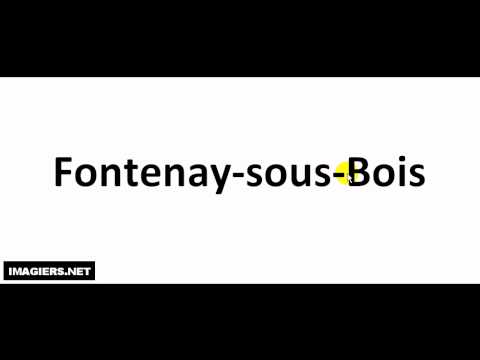 How to pronounce Fontenay sous Bois