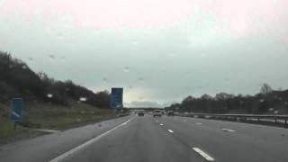 preview picture of video 'Driving On The M5 From Sedgemoor Services To J24 (Minehead), England 23rd December 2011'