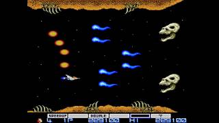[PCE] Wasteland Stage (Re-Bone & Big Core MK I) 骨 (ビッグコアMK-I) 🚀 | Gradius グラディウス [4K]