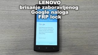 Lenovo A2010-a brisanje zaboravljenog Google naloga  FRP lock