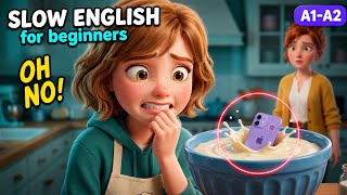 Maya Broke Her Boss's Phone on Her First Day... Would She Lose the Job? | Slow English A1–A2
