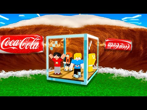 Sobrevivi a um TSUNAMI DE COCA COLA com meus amigos