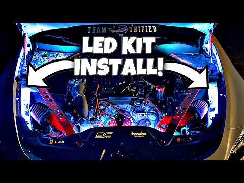Installing an LED kit in the engine bay! (iJDMToy LED Kit)