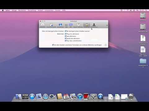 OS X Lion Safari Einstellungen