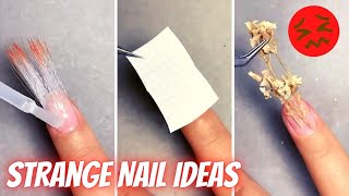 Strange Nail Ideas Compilation  Idees Creatives Hallucinantes 