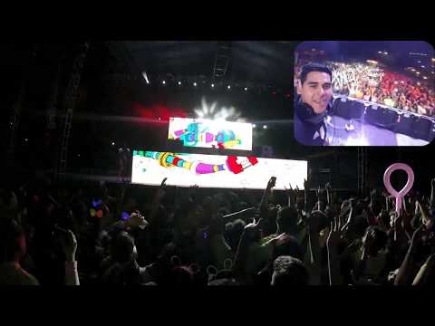 DjRafTj Stage and Crowd View Holi Color Fest 2017 Tijuana Mexico